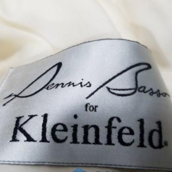 Ivory & Light Gold Dennis Basso Gown Designed for Kleinfeld - Picture 3 of 17